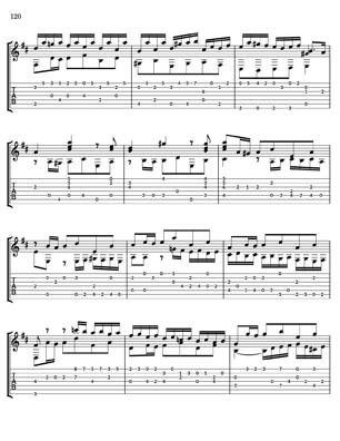 Bach Well Tempered Clavier for 7 string guitar Vol 3