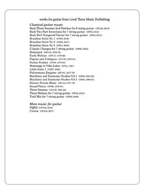 Bach Well Tempered Clavier for 7 string guitar Vol 3