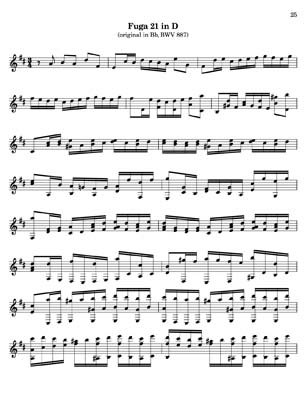 Bach Well Tempered Clavier for 7 string guitar Vol 4