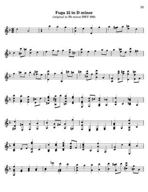 Bach Well Tempered Clavier for 7 string guitar Vol 4