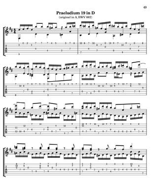 Bach Well Tempered Clavier for 7 string guitar Vol 4