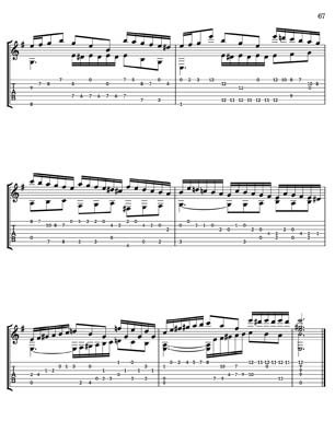 Bach Well Tempered Clavier for 7 string guitar Vol 4