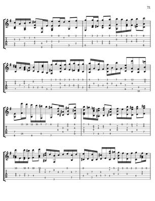 Bach Well Tempered Clavier for 7 string guitar Vol 4