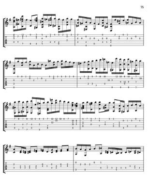 Bach Well Tempered Clavier for 7 string guitar Vol 4