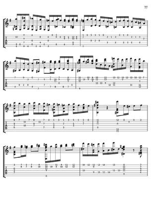Bach Well Tempered Clavier for 7 string guitar Vol 4