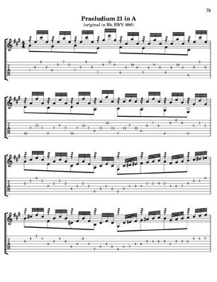 Bach Well Tempered Clavier for 7 string guitar Vol 4
