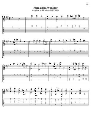 Bach Well Tempered Clavier for 7 string guitar Vol 4