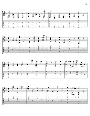 Bach Well Tempered Clavier for 7 string guitar Vol 4