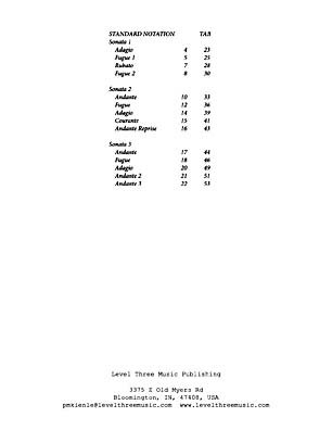 Three Sonatas for Classical Guitar