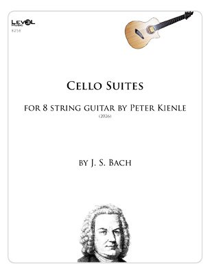 Bach Cello Suites for 8 string Guitar