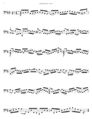 Bach Cello Suites for 8 string Guitar