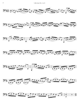 Bach Cello Suites for 8 string Guitar