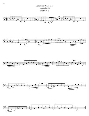 Bach Cello Suites for 8 string Guitar