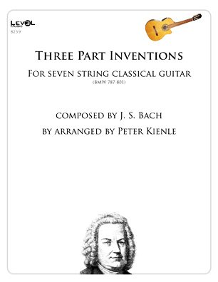 Bach Three Part Inventions for 7 String Guitar