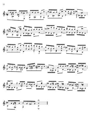 Bach Three Part Inventions for 7 String Guitar