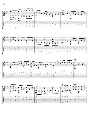 Bach Three Part Inventions for 7 String Guitar