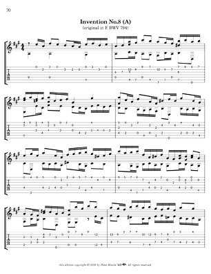 Bach Three Part Inventions for 7 String Guitar