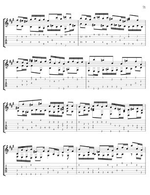 Bach Three Part Inventions for 7 String Guitar
