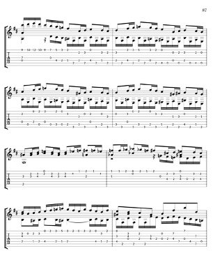 Bach Three Part Inventions for 7 String Guitar