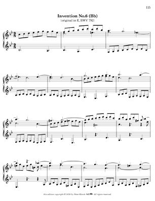 Bach Three Part Inventions for 7 String Guitar
