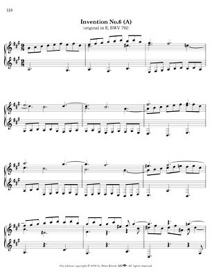Bach Three Part Inventions for 7 String Guitar