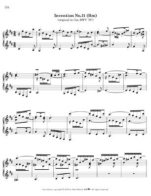 Bach Three Part Inventions for 7 String Guitar