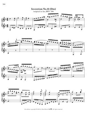 Bach Three Part Inventions for 7 String Guitar