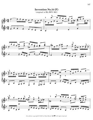 Bach Three Part Inventions for 7 String Guitar