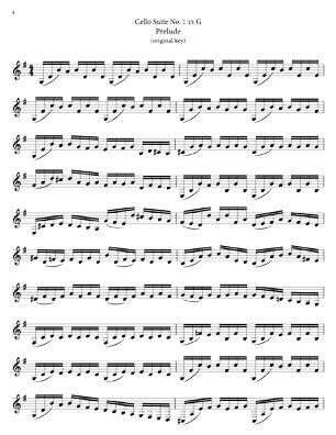 Bach Cello Suites For 7 String Guitar